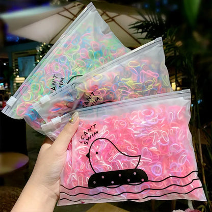 1000PCS Cute Colourful Rubber Ring Disposable 