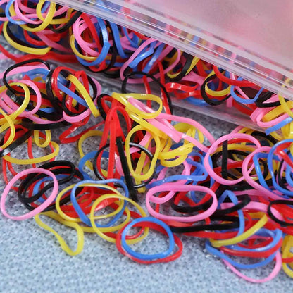 1000PCS Cute Colourful Rubber Ring Disposable 