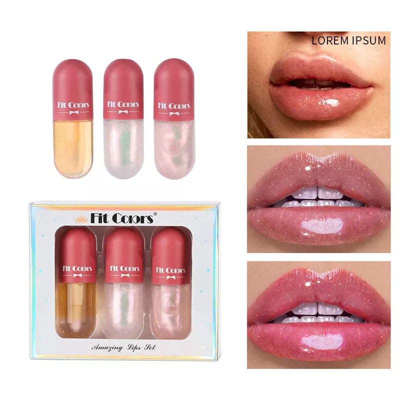 Mini Capsule Crystal Jelly Lip Gloss Transparent Color-changing Lipstick Glossy Moisturizing Lasting  Lip Oil Volumizing Lip