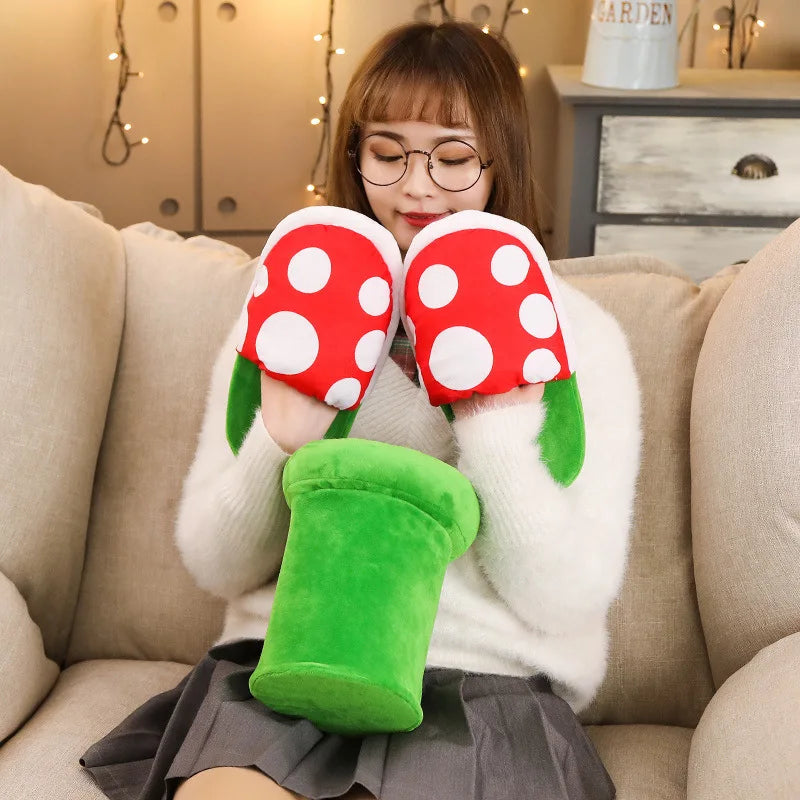 Anime Novelty Game Super Luigi Bros Cotton Slippers Cosplay Costumes Props Corpse Flower Cartoon Kawaii Shoes