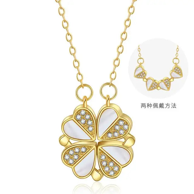 Clover Heart Shape Necklace