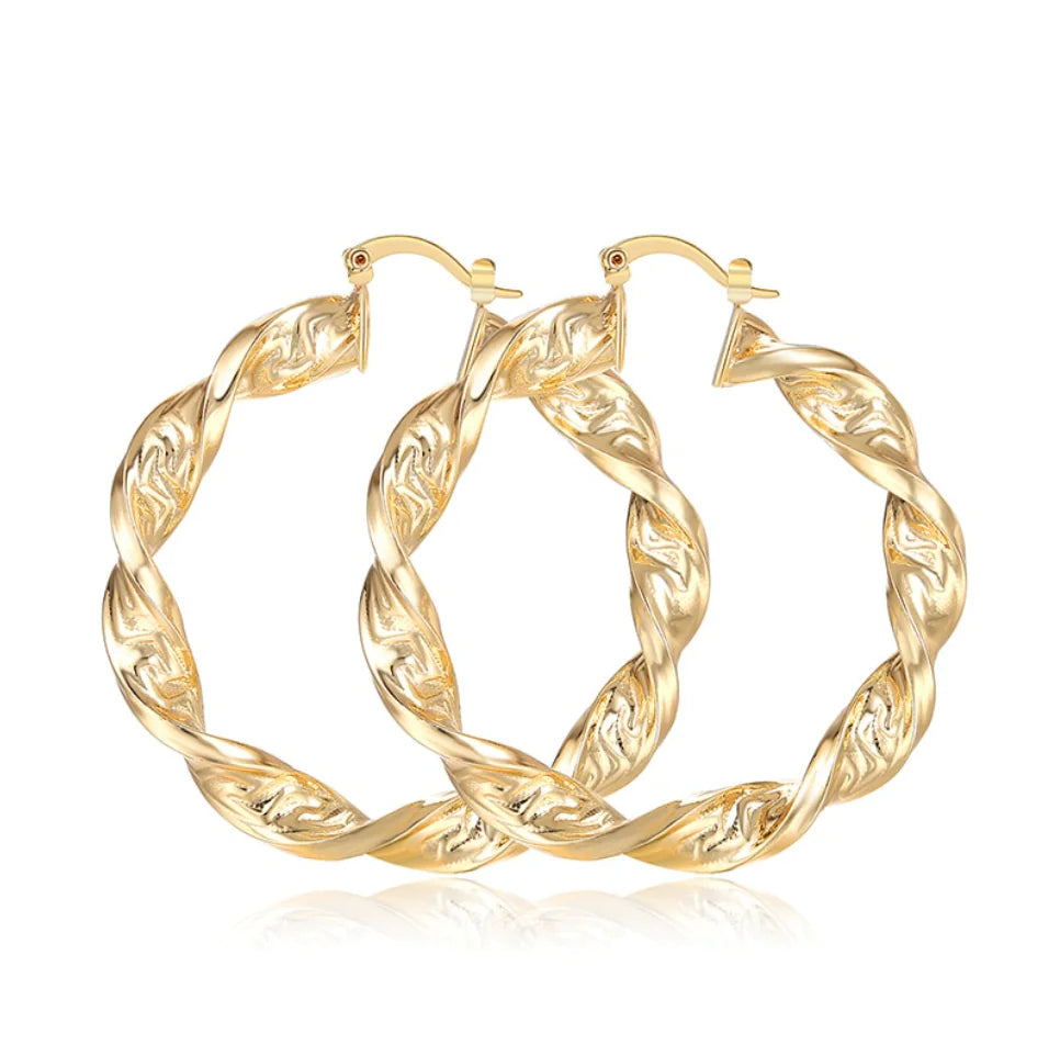 Punk Chic: Great Wall Hoop Earrings