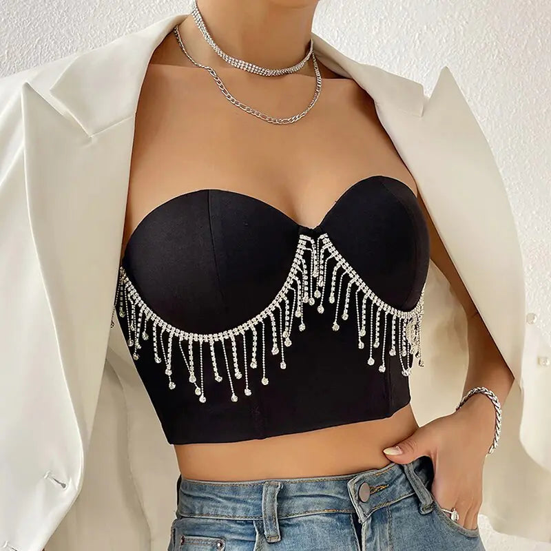 Sleeveless Off-Shoulder Corset Top